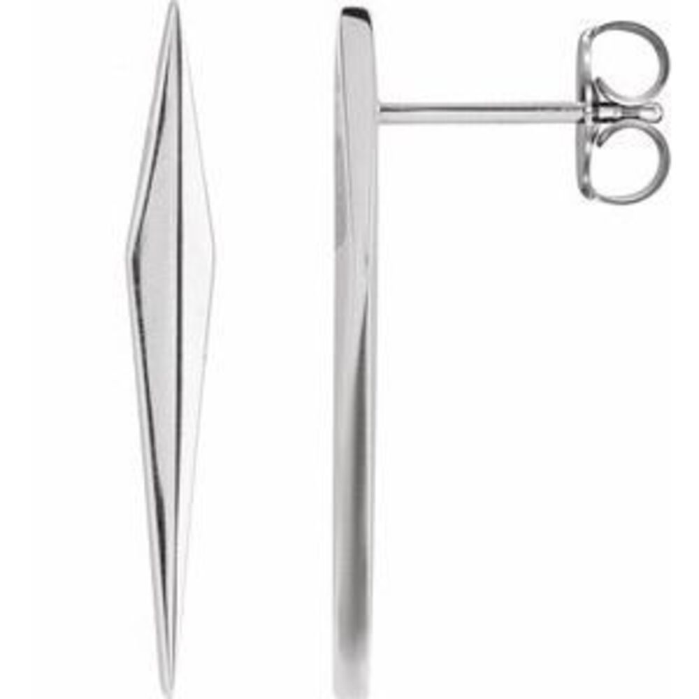 Kazi Luxury Sterling Silver Geometric Earrings